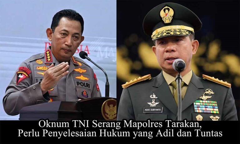 Oknum TNI Serang Mapolres Tarakan