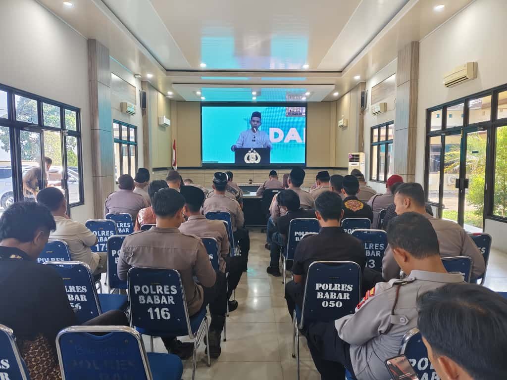 Kapolres Bangka Barat Binrohtal Tingkatkan Toleransi dan Jiwa Humanis Anggota Polri Bangka Barat